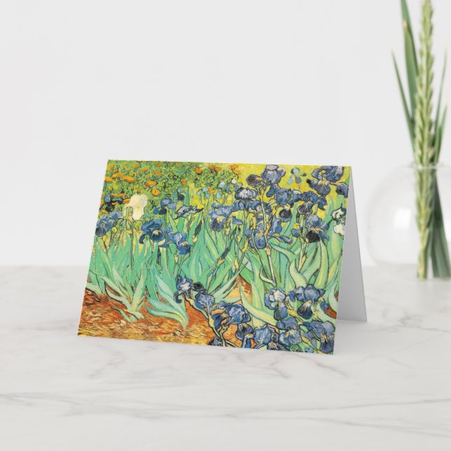 Vincent Van Gogh - Irises Holiday Card (Front)