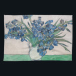 Vincent van Gogh - Irises Kitchen Towel<br><div class="desc">Irises / Still Life: Vase with Irises - Vincent van Gogh,  Oil on Canvas,  1890</div>