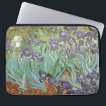 Vincent van Gogh - Irises Laptop Sleeve<br><div class="desc">Irises (1889) by Van Gogh is a vintage post impressionism fine art floral nature painting. A group of purple bearded irises and a single white iris flower growing in a garden. It was one of his first paintings while he was at the asylum in Saint-Remy-de-Provence. In 1987 it became the...</div>