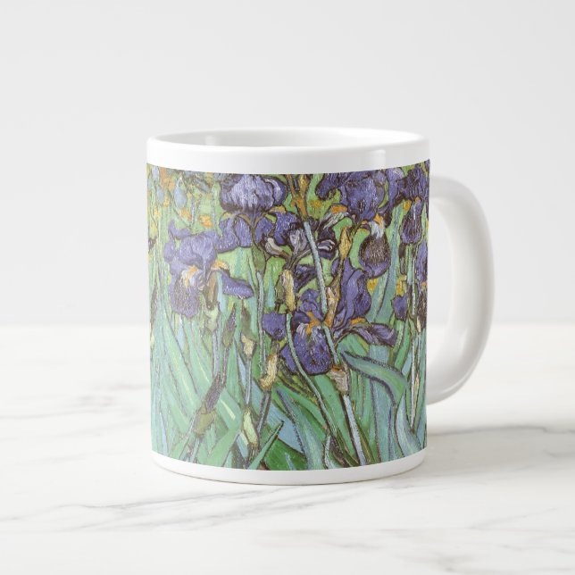 Vincent van Gogh - Irises Large Coffee Mug (Front Right)