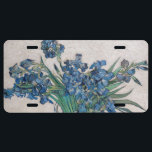 Vincent van Gogh - Irises License Plate<br><div class="desc">Irises / Still Life: Vase with Irises - Vincent van Gogh,  Oil on Canvas,  1890</div>