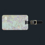 Vincent van Gogh - Irises Luggage Tag<br><div class="desc">Irises (1889) by Van Gogh is a vintage post impressionism fine art floral nature painting. A group of purple bearded irises and a single white iris flower growing in a garden. It was one of his first paintings while he was at the asylum in Saint-Remy-de-Provence. In 1987 it became the...</div>