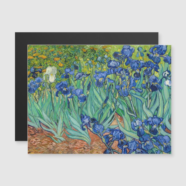 Vincent Van Gogh - Irises Magnetic Card (Front/Back)