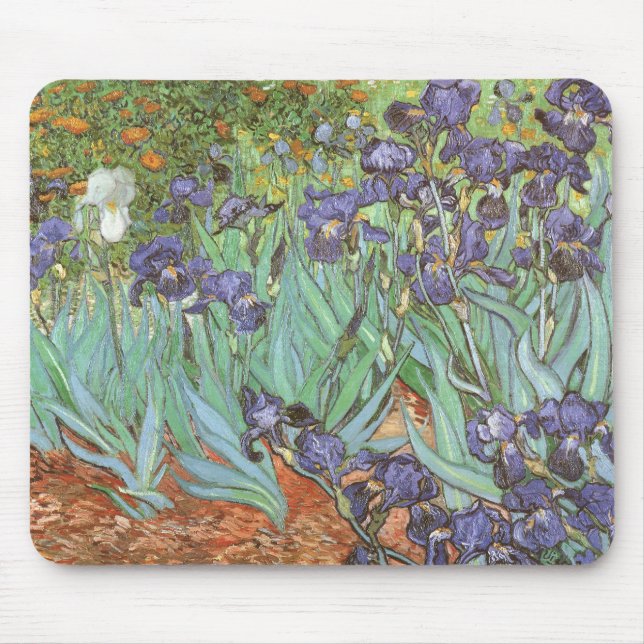 Vincent van Gogh - Irises Mouse Pad (Front)