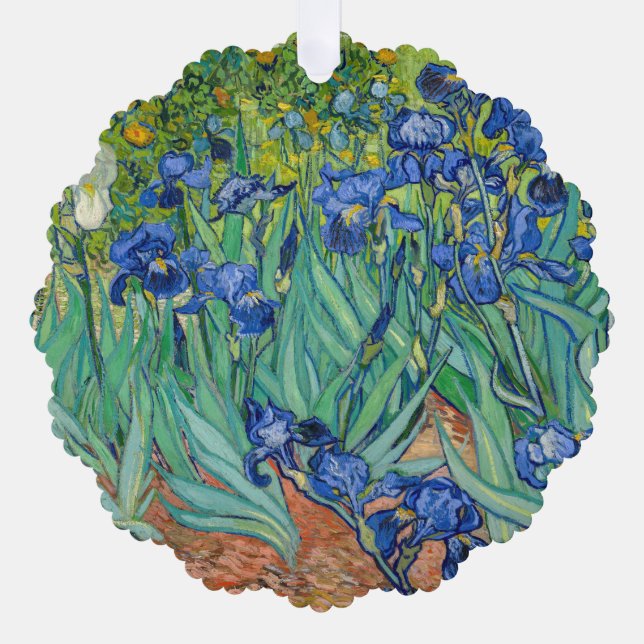 Vincent Van Gogh - Irises Ornament Card (Front)