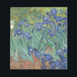Vincent Van Gogh Irises Painting Flowers Art Work Notepad<br><div class="desc">Vincent Van Gogh - Irises Painting
Flowers / floral Art Work.
Classic art from one of the worlds most famous painters.
Beautiful purples, blues and greens to brighten up your day!</div>