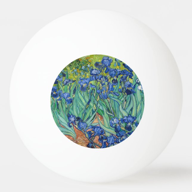 Vincent Van Gogh - Irises Ping Pong Ball (Front)