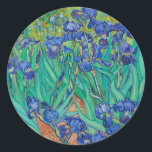 VINCENT VAN GOGH "IRISES" ROUND ENVELOPE SEAL<br><div class="desc">VINCENT VAN GOGH "IRISES" ROUND ENVELOPE SEAL STICKER</div>