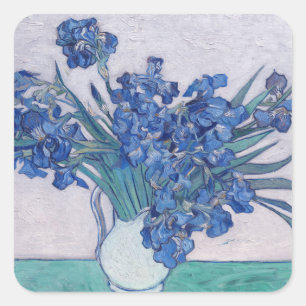 Vincent Van Gogh. Irises Square Sticker