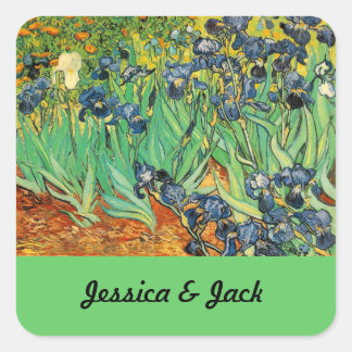 Vincent van Gogh,Irises Square Sticker