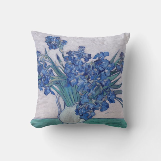 Vincent Van Gogh. Irises   Throw Pillow (Front)