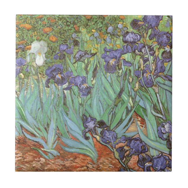 Vincent van Gogh - Irises Tile (Front)