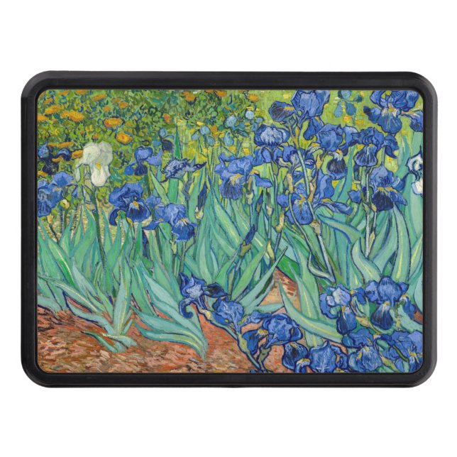 Vincent Van Gogh - Irises Trailer Hitch Cover (Front)