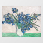 Vincent van Gogh - Irises Window Cling<br><div class="desc">Irises / Still Life: Vase with Irises - Vincent van Gogh,  Oil on Canvas,  1890</div>