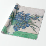 Vincent van Gogh - Irises Wrapping Paper<br><div class="desc">Irises / Still Life: Vase with Irises - Vincent van Gogh,  Oil on Canvas,  1890</div>