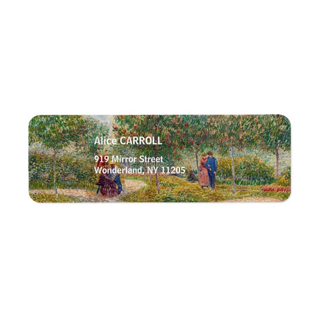 Vincent van Gogh - Jardin à Montmarte avec les ama (Devant)