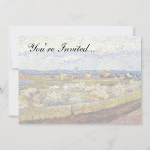 Vincent Van Gogh - La Crau With Peach Trees Invitation