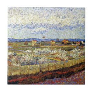 Vincent Van Gogh - La Crau With Peach Trees Tile