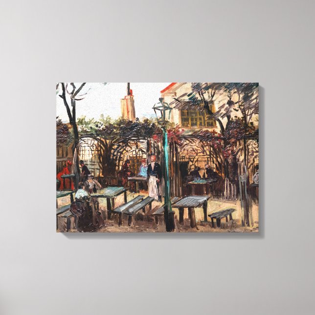 Vincent Van Gogh - La Guinguette on Montmartre Canvas Print (Front)