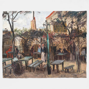 Vincent Van Gogh - La Guinguette on Montmartre Fleece Blanket
