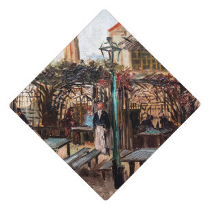 Vincent Van Gogh - La Guinguette on Montmartre Graduation Cap Topper
