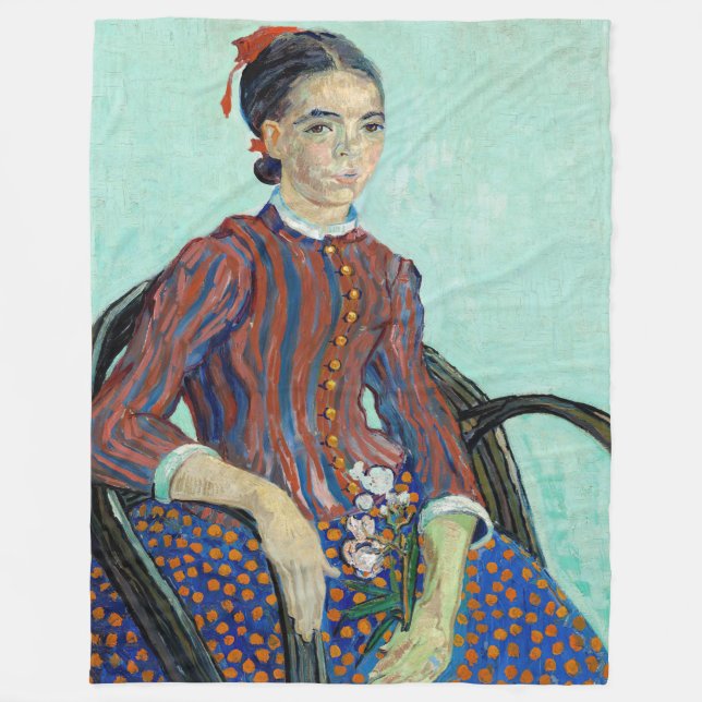 Vincent van Gogh - La Mousme Fleece Blanket (Front)