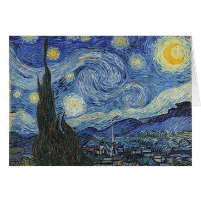 Vincent van Gogh | La Nuit étoilée, juin 1889 (Devant horizontal)