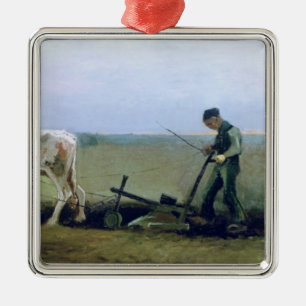 Vincent van Gogh   Labourer and Peasant Planting Metal Ornament