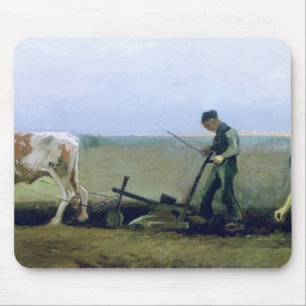 Vincent van Gogh Labourer and Peasant Planting Mouse Pad