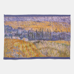 Vincent van Gogh - Landscape at Auvers in the Rain Kitchen Towel