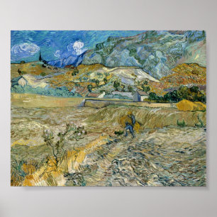 Vincent van Gogh Landscape at Saint-Rémy Poster
