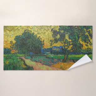Vincent van Gogh - Landscape at Twilight Bath Towel Set