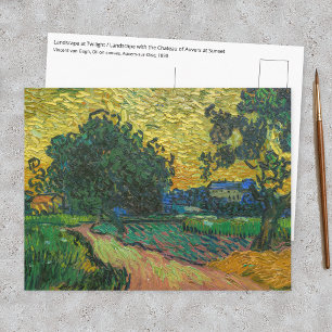 Vincent van Gogh - Landscape at Twilight Postcard