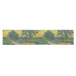 Vincent van Gogh - Landscape at Twilight Short Table Runner