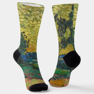 Vincent van Gogh - Landscape at Twilight Socks