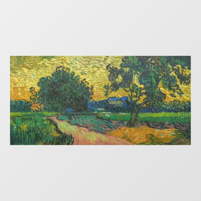 Vincent van Gogh - Landscape at Twilight Window Cling (Sheet)