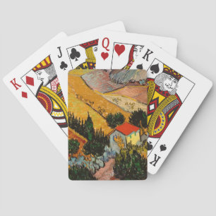 Vincent van Gogh - Landscape, House and Ploughman Playing Cards