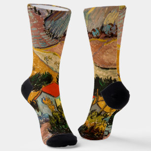 Vincent van Gogh - Landscape, House and Ploughman Socks