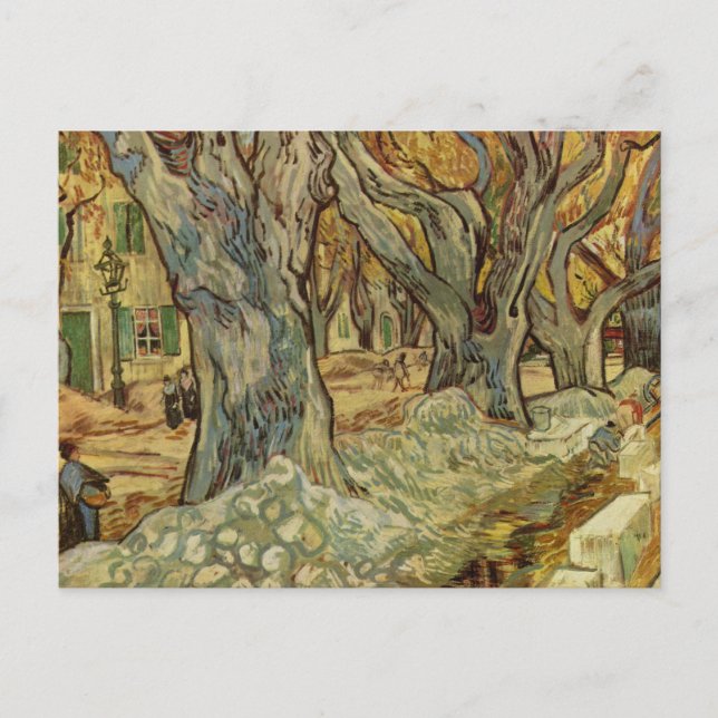 Vincent Van Gogh -  Landscape Trees Postcard (Front)