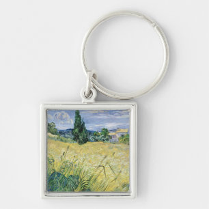 Vincent van Gogh   Landscape with Green Corn, 1889 Keychain