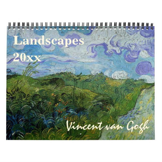 Vincent van Gogh Landscapes Vintage Fine Art Calendar (Cover)