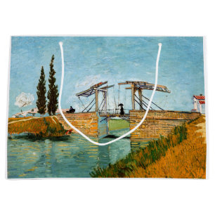Vincent van Gogh - Langlois Bridge at Arles #3 Large Gift Bag