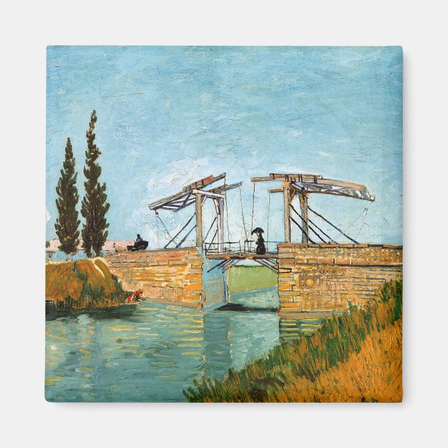 Vincent van Gogh - Langlois Bridge at Arles #3 Magnet (Front)