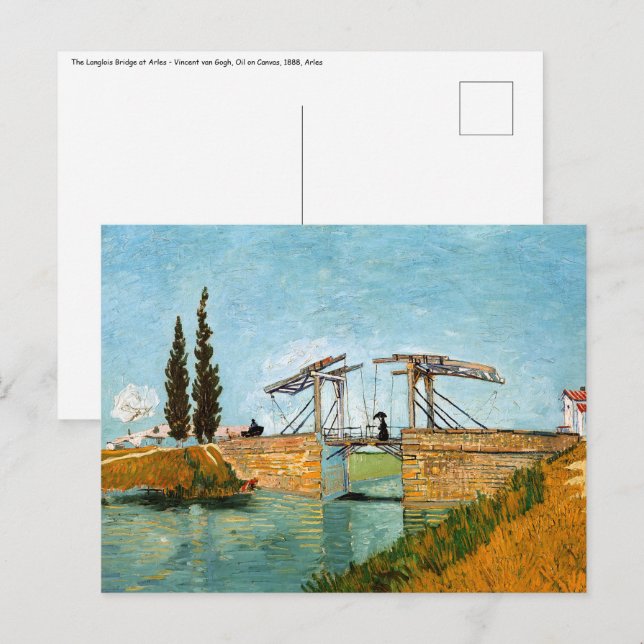 Vincent van Gogh - Langlois Bridge at Arles #3 Postcard (Front/Back)