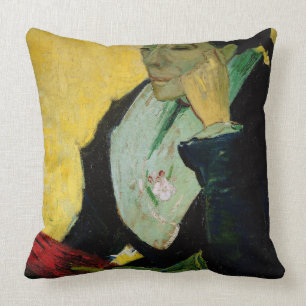 Vincent van Gogh L'Arlesienne, detail, 1888 Throw Pillow