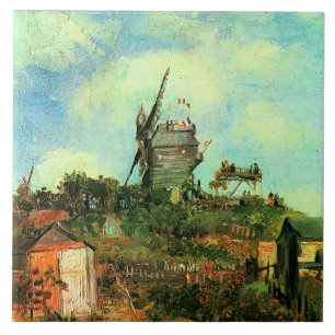 Vincent van Gogh, Le Moulin de la Galette 3, Tile