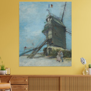 Vincent van Gogh - Le Moulin de la Galette Canvas Print