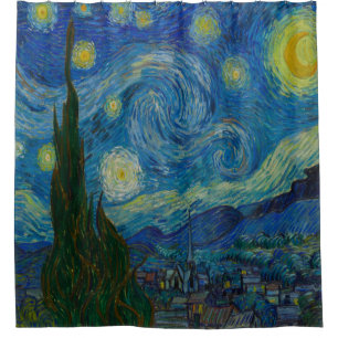 Vincent van Gogh le rideau en douche de nuit