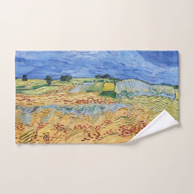 Vincent van Gogh - Les champs / Plaine à Auvers (Serviette à main)