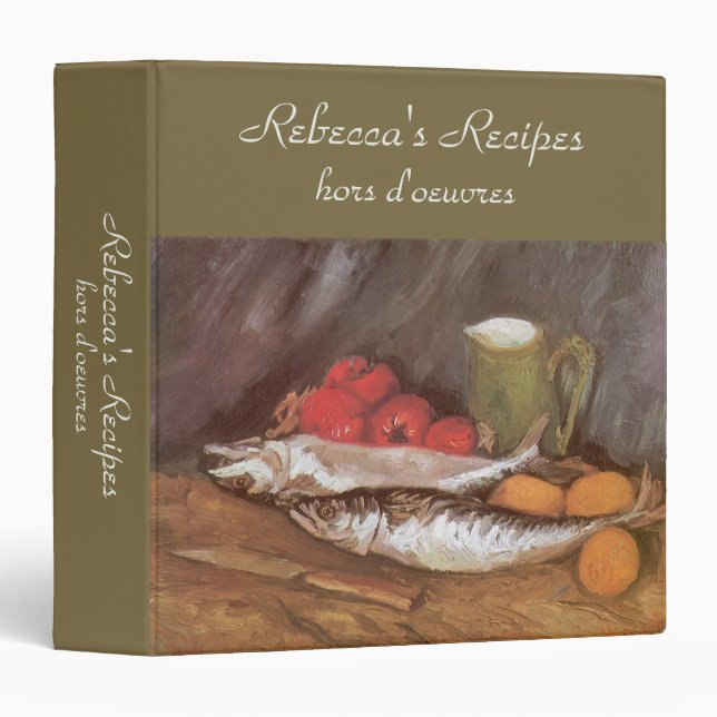 Vincent van Gogh - Mackerels, Lemons and Tomatoes Binder (Front/Spine)